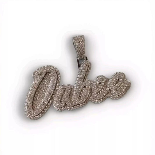 3ctw Custom "NAME Pendant" for Men | Real Moissanite Necklace | Hip Hop Jewelry Gift | Ideal for Birthdays and Celebrations