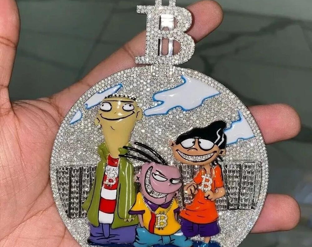 5Ct Round Cut Moissanite Men's Custom Pendant